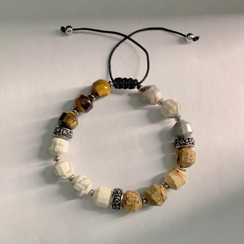JYL TS Bracelet  Tibetan Style Channels Cultural Blessings & Calm Tiger eye picture яркий орхидеи
