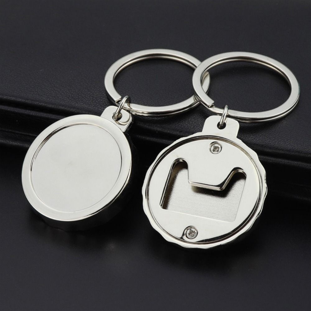 Cap Cover Bottle Opener Beer Opener with Key Chain Kitchen Bar Party Supplies Beer Bottle Cap Shape