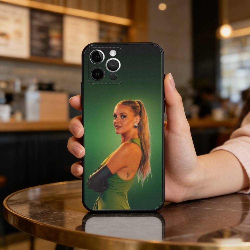 COOL K-Kelsea Ballerini Phone Case For iPhone 17,16,15,14,13,12,11 Plus,Pro Max,Soft Silicone Black Cover