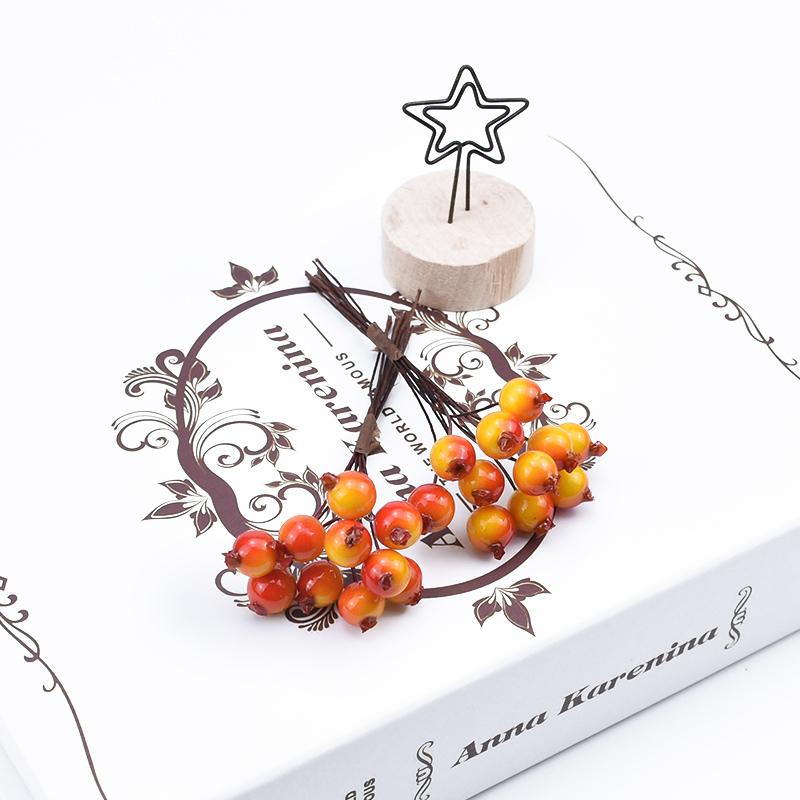 10/20pcs PE Cherry Fruit Artificial Plants Home Outdoor Garden Courtyard vase table Scrapbooking DIY Gift Box Wreath Decorative