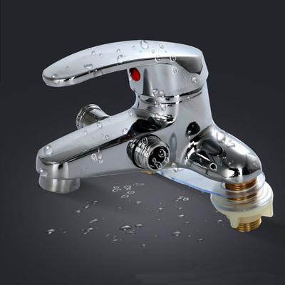 Two-Hole Bathroom Sink Faucet, Zinc Alloy Dual Handle Mixer Tap, Ceramic Valve & 10cm Installation