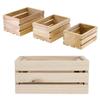 Wooden Storage Boxes Handle Storage Container Farmhouse Style Wood Basket  Bedroom