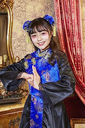 Clearstone COSCHU! Cosplay Halloween Chinese Costume for Kids and Juniors, 150cm Girls, Blue