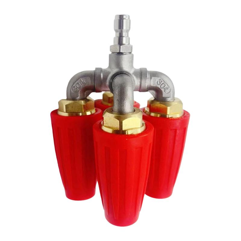 Rotating Power Washer Nozzle Rotating Spray Power Washer Nozzle 4-in-1 Pressure Washer Tips Leakproof Spray Nozzle For Car Wash China Mainland
