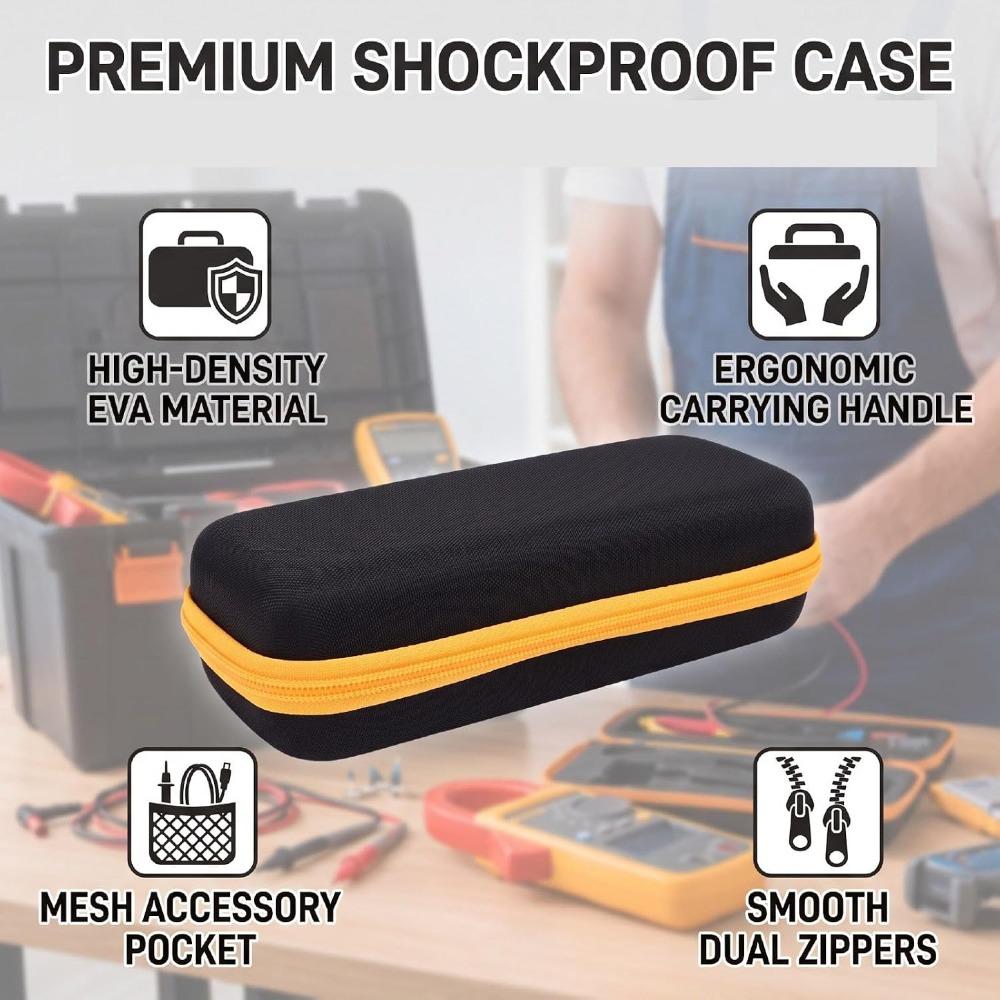 Oxford Cloth Multimeter Storage Bag Black Shockproof Tool Box Durable Portable EVA Case
