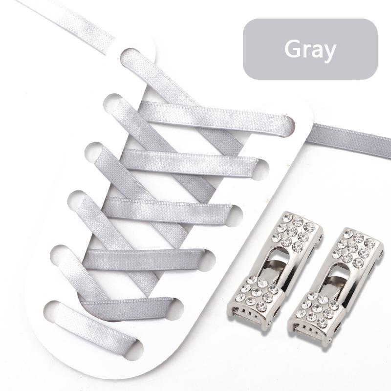 Diamond Cross Lock Shoelaces Rainbow Elastic Flat Laces Sneakers Without Ties Kids Adult No Tie Shoe Laces Rubber Bands Shoelace
