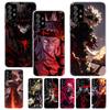 Black C-Clovers Anime Print Soft Case for Samsung A52 A50S A51 A42 A23 A22 A12 Phone Shell A41 A31 A21S A40 A30S A20E A10S A70 A