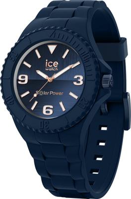 Reloj ICE Solar Ice Generation, de silicona, resistente al agua hasta 10 ATM, marca popular, Navy Limited 020632, para hombre. [Artículo]