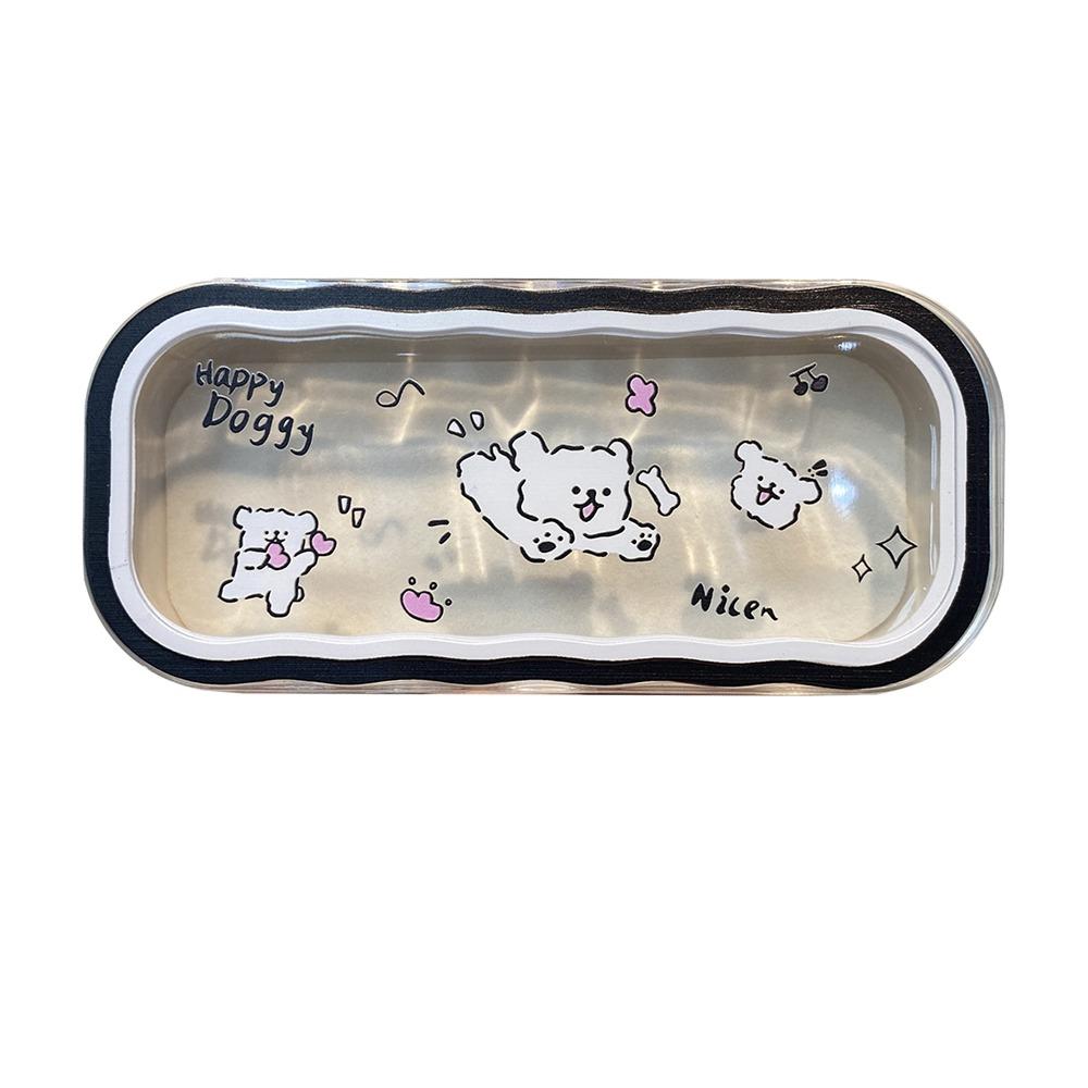 Plastic Puppy Glasses Case Visible Transparent Sunglasses Storage Box Cartoon Animals Portable Glasses Protective Case Gifts