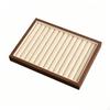Walnuss Schmuckschale Vitrine Holz Display-Etui Ohrring-Organizer für Frauen, Kommode