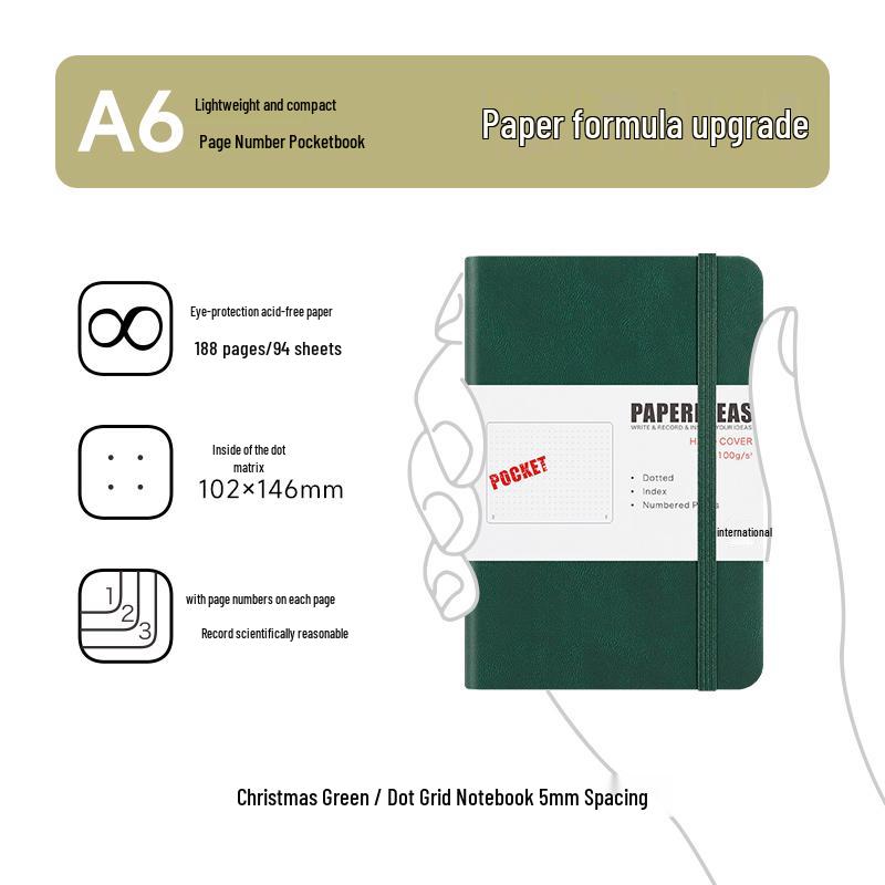 A6 Taschenkarten Mini Notizbuch: Tragbares Kurzschrift-Tagebuch & Reporter-Journal