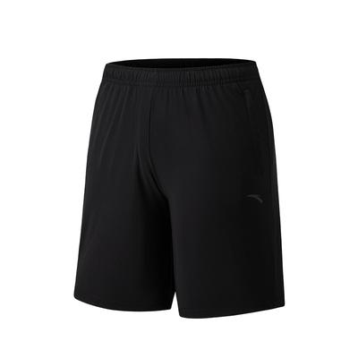 Trainings-Serie Unifarbene Mid-Waist Elastische Vielseitige Atmungsaktive Sportshorts Herrenshorts 152537317-1