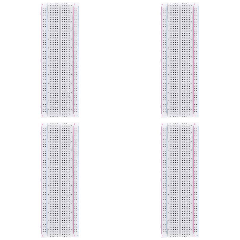 10-1PCS MB-102 PCB Bread Board Breadboard 830 Point PCB Board Circuit PCB DIY Kit DIY White/Transparent with Packing