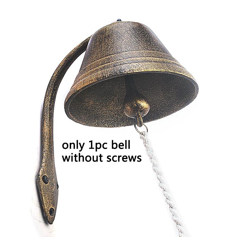 

WTEMPO 1 шт. Ретро железный дверной звонок Винтажный настенный ручной звонок Бар Вилла Сад Кафе и Ферма Напоминающий звонок 1pc*11.5*14*14.5cm