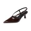 699-117 Sexy V-shaped thin strap pointed high heels single shoes New temperament thin heels single shoes empty high heels women