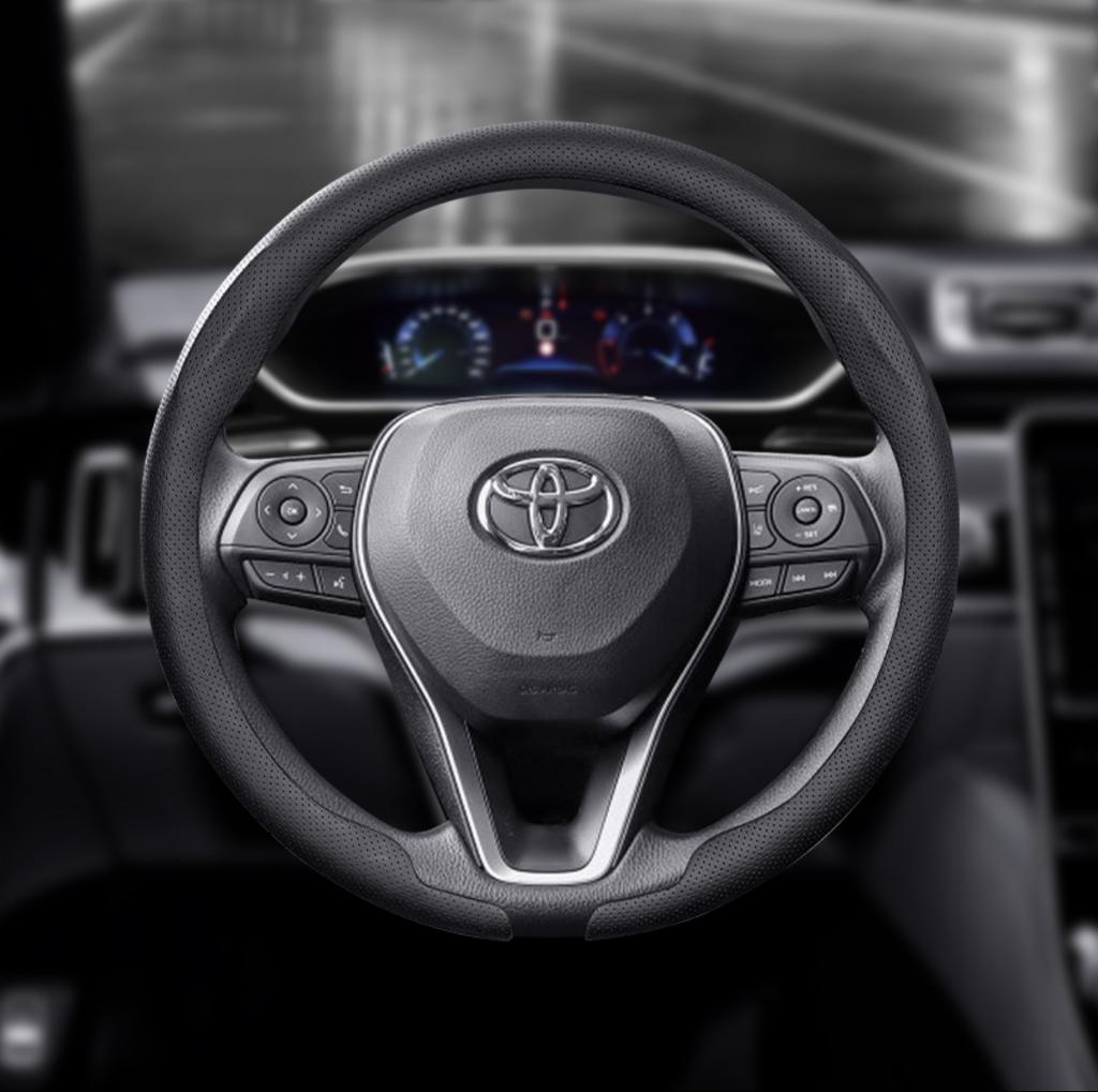 8D Nappa Leather Car Steering Wheel Cover for Toyota C-HR Hybrid 2015-2025 2026 Ultra Thin Auto Steering Wheel Auto Accessories