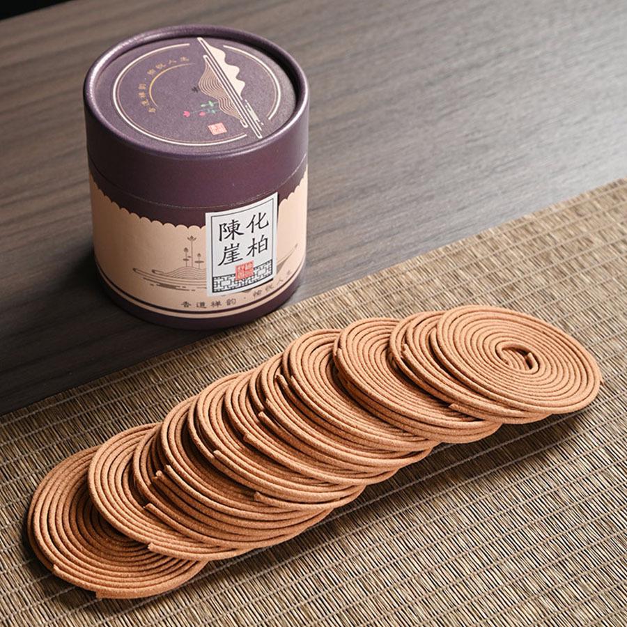 48-Disc Indian Sandalwood & Cypress Incense for Indoor/Outdoor Use