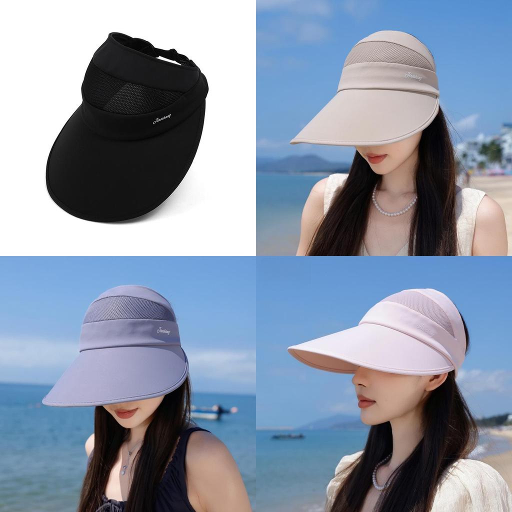 Summer Outdoor Wide Brim Sun Hat With Breathable Polyester Fabric For Women Casual Sun Protection