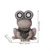 Solar Garden Statue Lights Lawn Ornament Lighting Fixture Outdoor Frog Figurine Resin Animal