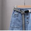 Spring Summer Women's Irregular A-line Denim Skirt Elastic High Waisted Buttocks Wrapped Skirts for Women Casual Clothing