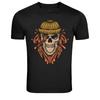 Skull With Beanie Melting Hair Horror Art T-Shirt