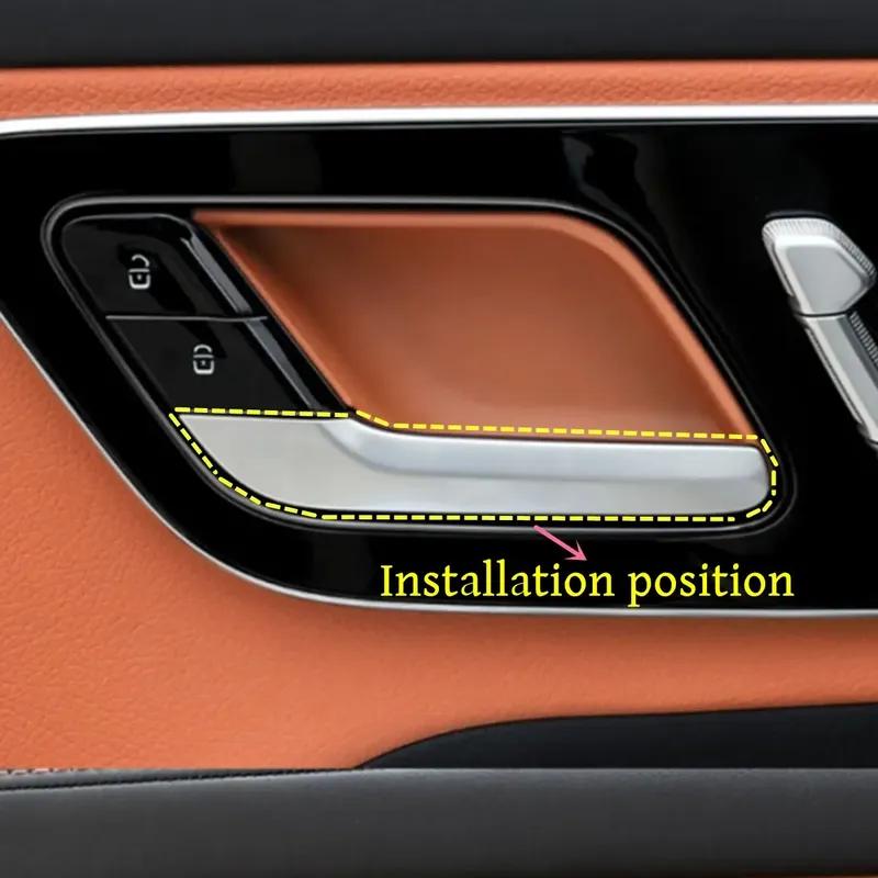 For Mercedes Benz EQE EQS C E Class W206 W223 X254 W214 -2024 Car Door Inner Handle Cover Sticker Decor Accessories