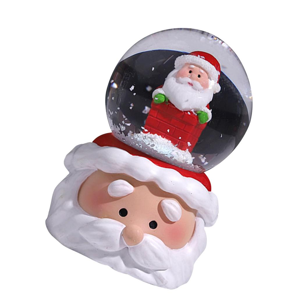 Weihnachtsschneekugel, bunte Beleuchtung, Heimdekoration, Nachtlicht, Dekor für Familie, Freunde, alter Mann