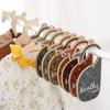 7Pcs Baby Closet Divider Whale Shape Baby Clothing Size Dividers Adorable Wood Clothing Size Hanger Organizer for Home