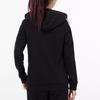 adidas Side Stripe Sports Knit Fleece-Lined Hooded Jacket Women Outerwear Black GM5567
