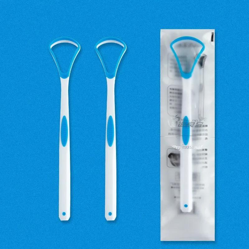 

50pcs Tongue Scraper Brush Silicone Reusable Tongue Brush Cleaner For Adults Kids Oral Care Cleaning Mouth Fresh Breath Tools