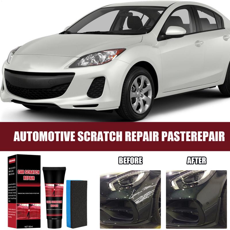 Car Scratch Repair Wax Car Paint Cleaner With Sponge Multifunctional Car Scratch Repair Paste Paint Care Tools For Sedan RV China Mainland