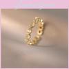 Stylish Open Adjustable Copper Starry Cat Eye Stone Ring For Women Fashion 2024