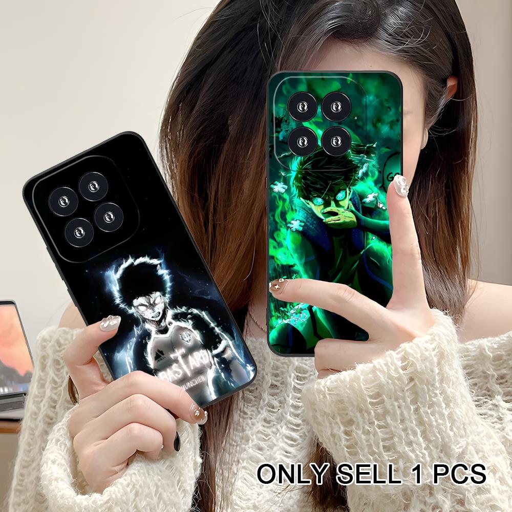 Blue Lock Isagi Yoichi Matte TPU Mobile Phone Case for Xiaomi 15 14 13 12 Mi 11 T Ultra Lite Pro S X 5G Colorful Printing Cover