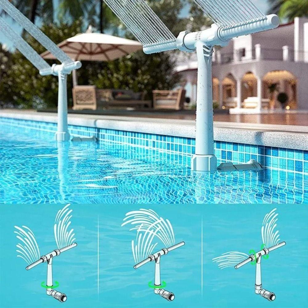 PVC Pool Fountain Sprayer Cooling Spray Head Waterfall Fountain Swimming Pool Fountain Garden