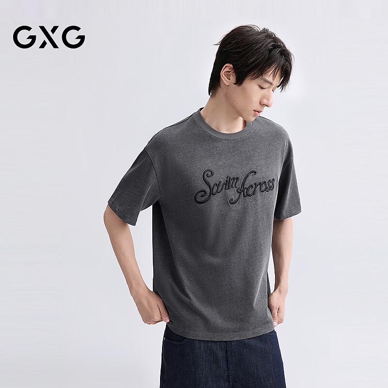 GXG Men s Washed Design Round Neck Short Sleeve T-Shirt XL