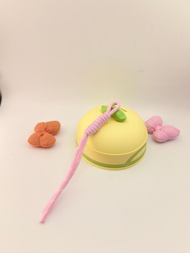 Spot Color Hand-Woven Rope Lanyard Pendant Trendy Color Nylon Rope Bag Keychain Pendant High Sense