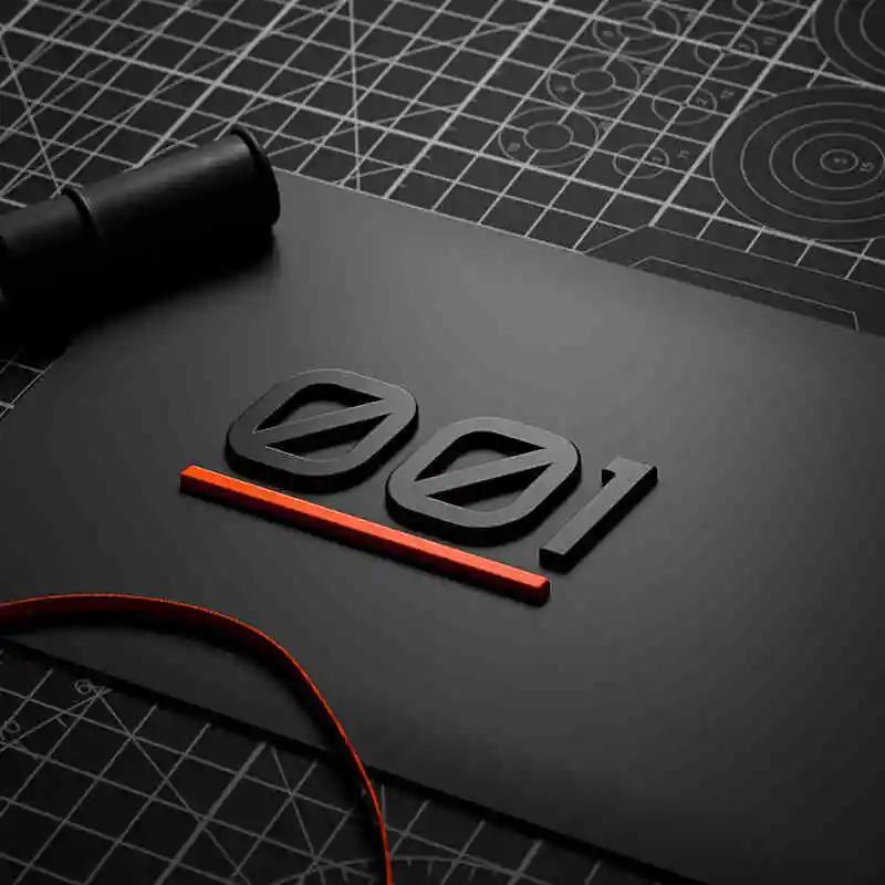 For ZEEKR 001 X 007 7X 009 Black Badge Front Rear Badge Blackened Modification Accessories