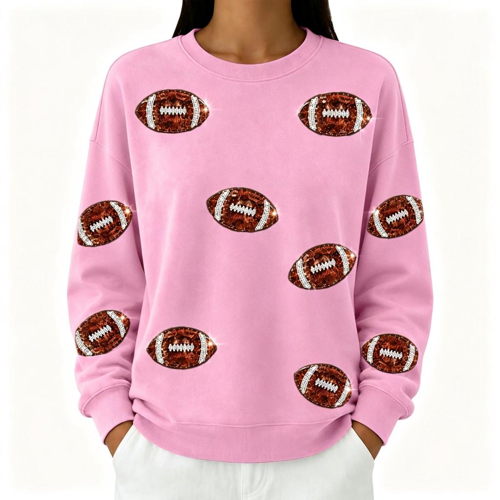 Unisex Fashion Print Crewneck Long Sleeve Sweatshirt Top for Casual Everyday Wear