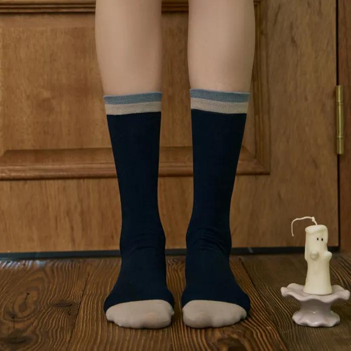 [Banana Sisters X OK Nita] [2 SET] Ghost Back Lettering Long Odd Socks 3 Colors
