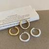 Simple and versatile matte circle ear buckle women's niche personality fashion temperament unique elegant fashion earrings earrings