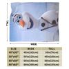 Warme Weiche Decke Reise Büro Frozen Olaf Cartoon Bettwäsche Überwürfe Flanell Tagesdecke Für Schlafzimmer Ästhetisch Sofa Bettdecke