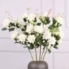 Simulation Rose Single Flannel 5 Heads Small Gemstone Rose Wedding Flower Arrangement