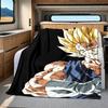 1 Stück Vegito Aufdruck Flanelldecke, Hohe Qualität für alle Jahreszeiten, Heimdekoration, Wärme und Komfort, Perfekt für Weihnachtsgeschenke