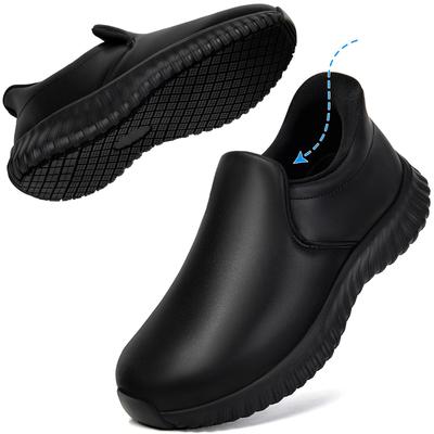 SOARHOPE Die meisten Küchenschuhe für Kochküche Einfach An- und Ausziehen 3E Schwarz [Der Weltweit Rutschfeste Stehende] Schuhe, Schuhe, Slipper, Aus, Wasserdicht,