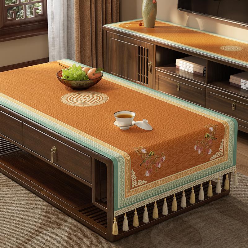 Zen Coffee Table Tablecloth Tv Cabinet Decorative Cover Rectangular Dining Table Side Cabinet Dust Cloth