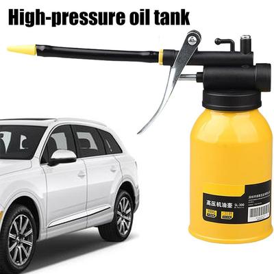 300ML Capacity Oil Can Oiler Spout Thumb Pump Machine Long Can Grease High Pump Syring Nozzle Oiler Lubrication Oil Pressur U2V7
