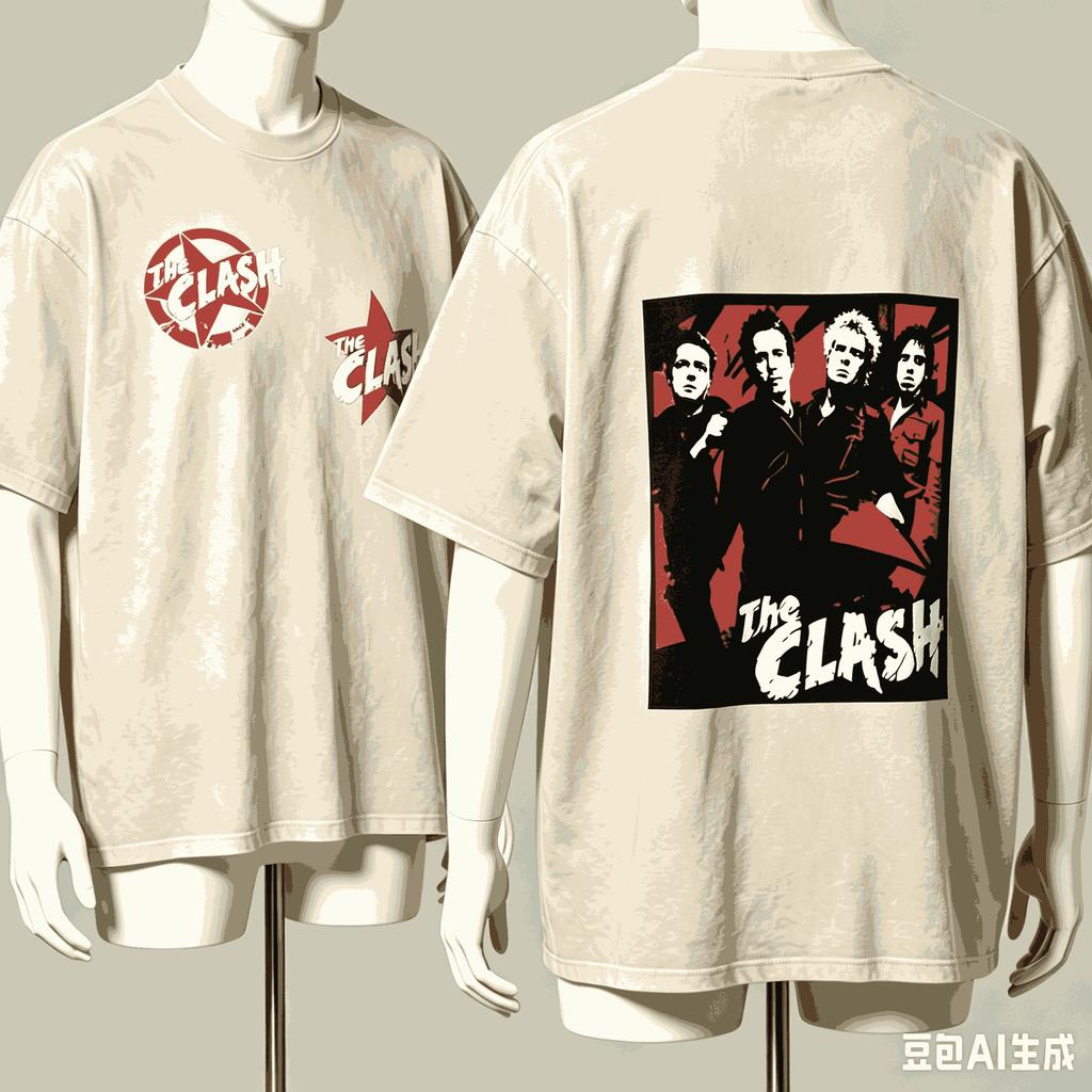 The Clash For Fan Gift Tshirt Unisex Unisex Harajuku Oversized Unisex Short Sleeve Streetwear High Quality Couples Classic Couples