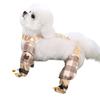 Adjustable Dog Leg Covers Comfortable Dustproof Waterproof Cloth Pants with Foot Cover for Pet Outdoor Walking Camping
