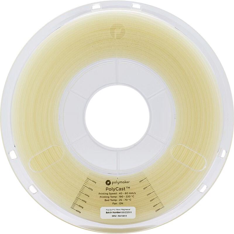 Filament Polymaker PolyCast для 3D-печати для литья по выплавляемым моделям
