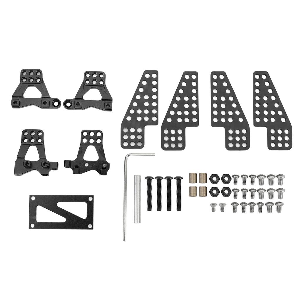 5pcs RC Damper Mount Stand Upgrade Aluminum Alloy Carbon Fiber Shock Damper Bracket for 118 RC